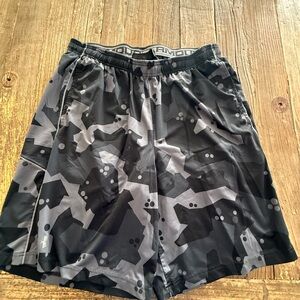 Under Armour Black and Gray Athletic Shorts